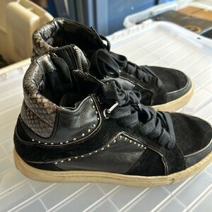 Zadig leather high top sneakers